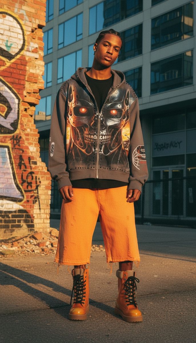 STRAY ZIPUP HOODIE - ST1542-CHARCOAL