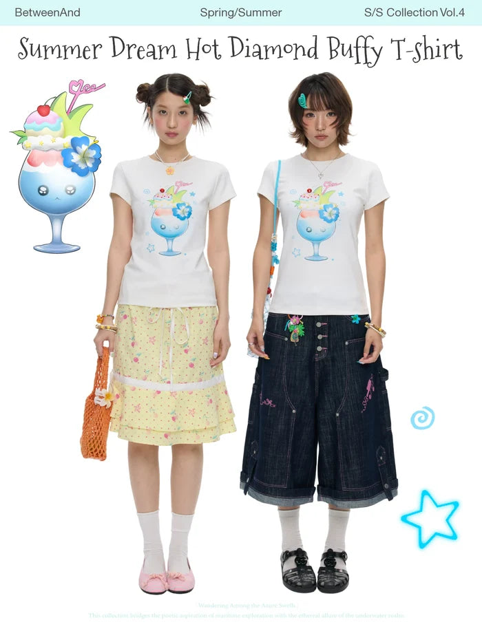 Summer dream hot diamond buffy t-shirt