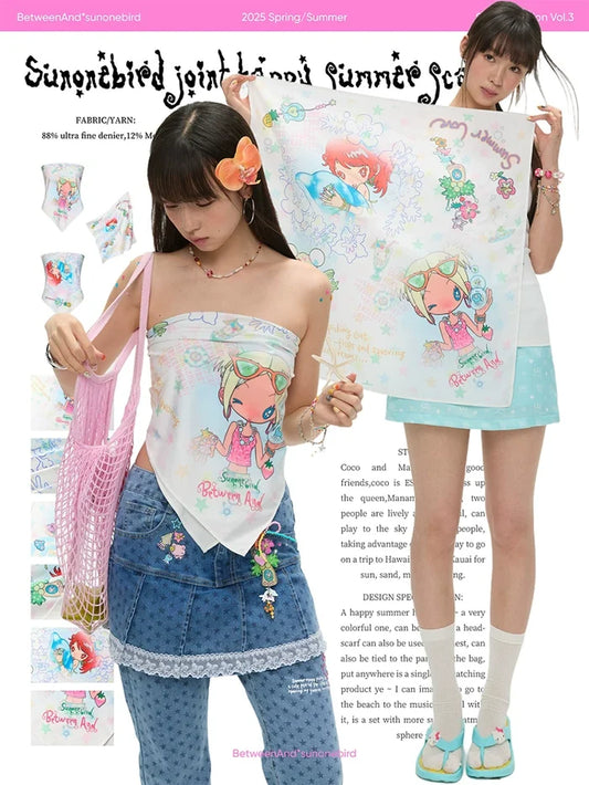 Sunonebird joint "Happy summer" scarf