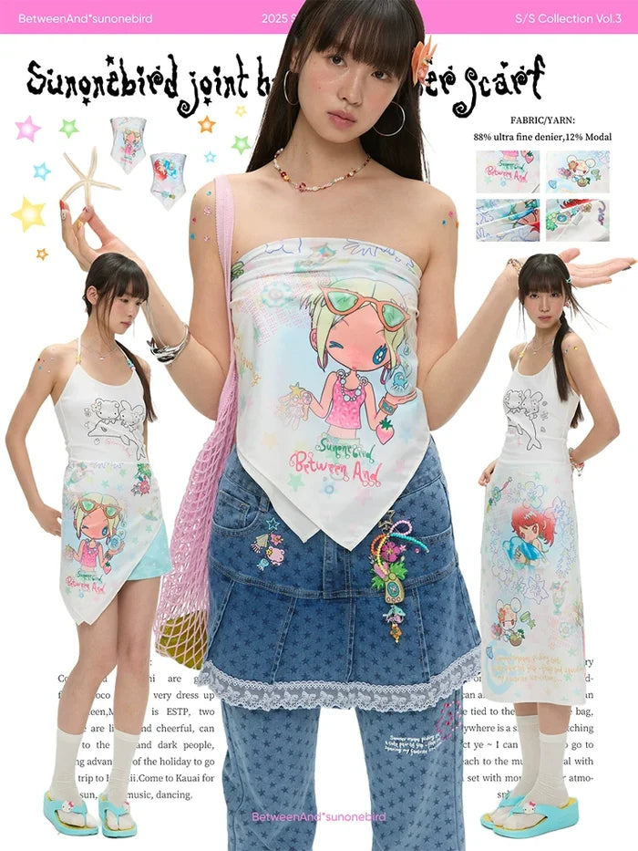 Sunonebird joint "Happy summer" scarf