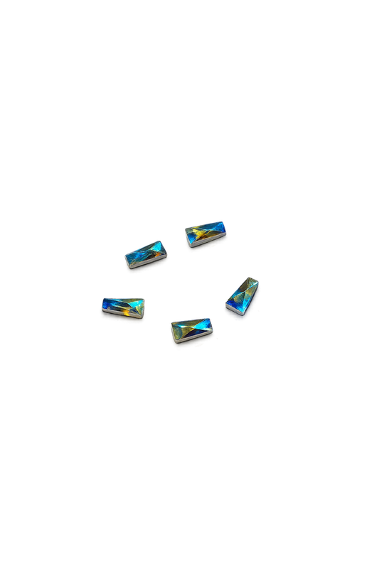 Swarovski Nail Art AB Column Crystals 5pcs