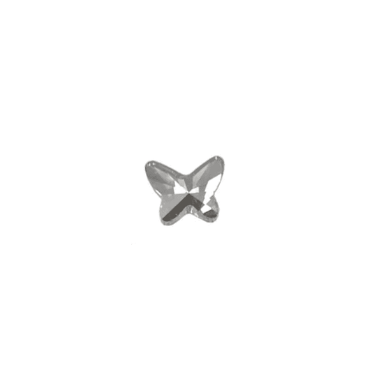 Swarovski Nail Art Clear Butterfly Crystals 5pk
