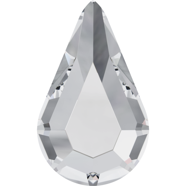 Swarovski Nail Art Clear Pear Drop Crystals 8pcs