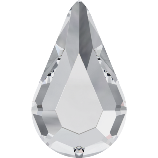 Swarovski Nail Art Clear Pear Drop Crystals 8pcs