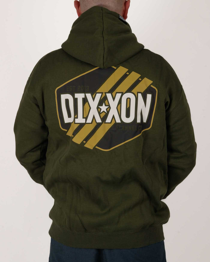 Tactical Badge Zip Up Hood OD Green