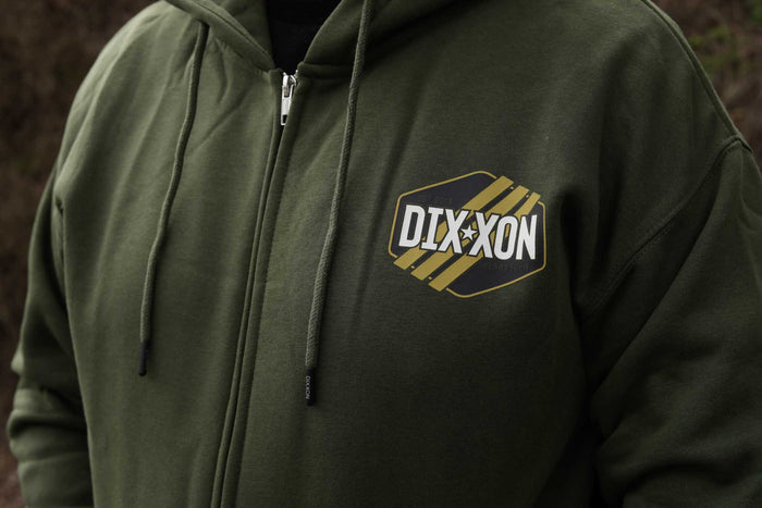 Tactical Badge Zip Up Hood OD Green