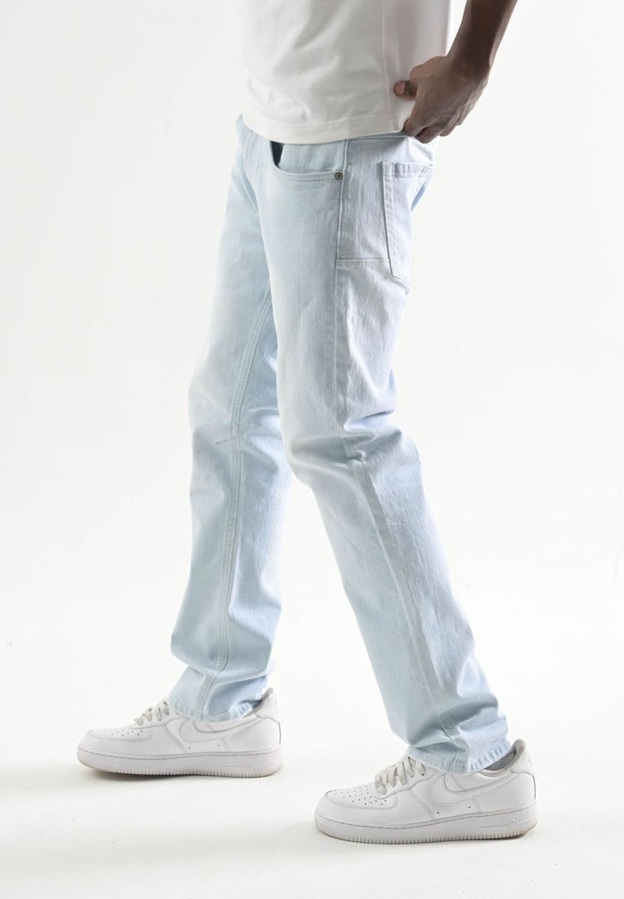 TAKER  SLIM STRAIGHT FIT JEANS - T4101 - LT.BLUE