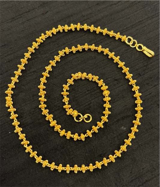 The Aaradhya Tulsi mala Silver Chain