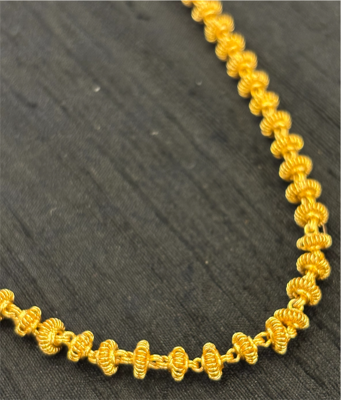 The Aaradhya Tulsi mala Silver Chain