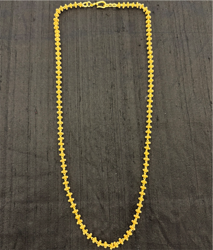 The Aaradhya Tulsi mala Silver Chain