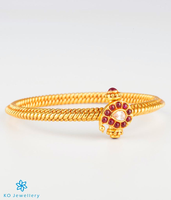 The Amra Antique Silver Golusu Bracelet - Single - (Size 2.2/2.4/2.6/2.8)