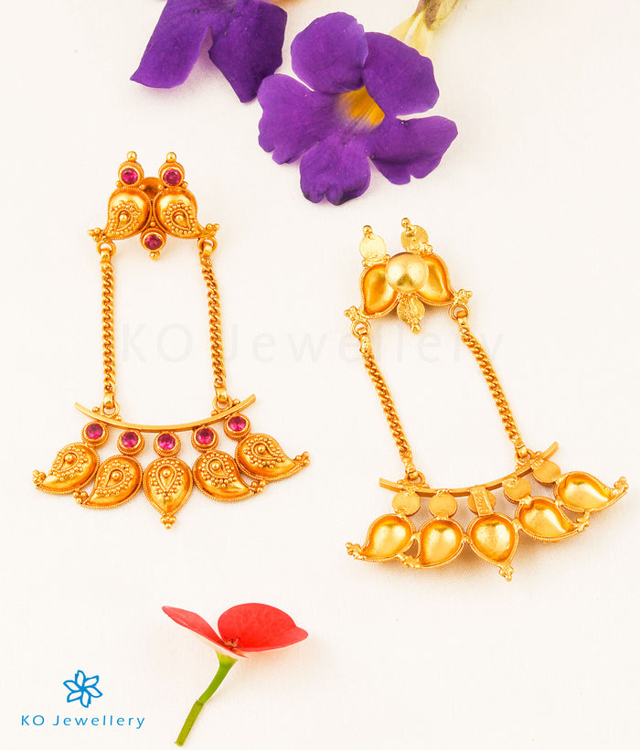 The Damayanti Silver Paisley Earrings