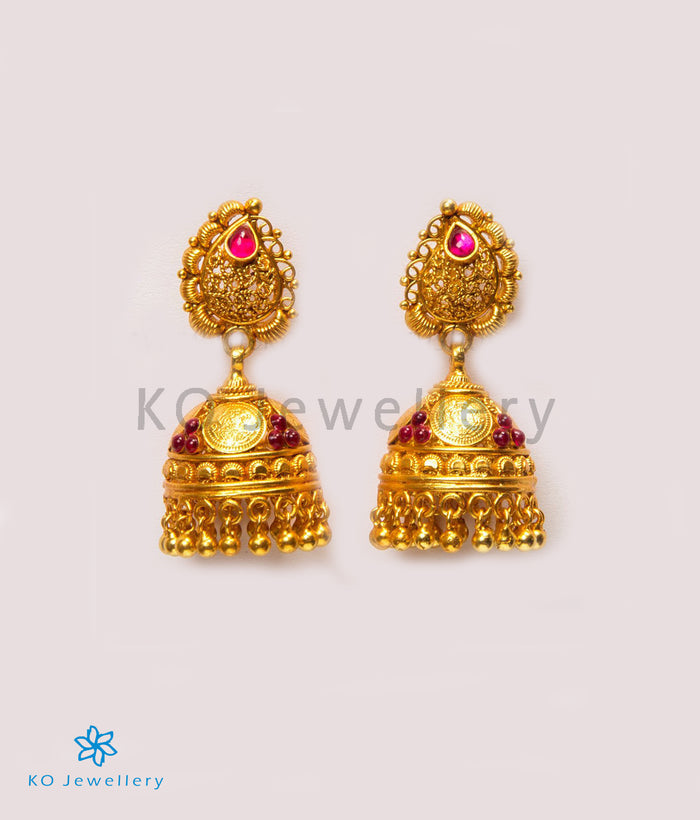 The Kamakshi Silver Coin Jhumka
