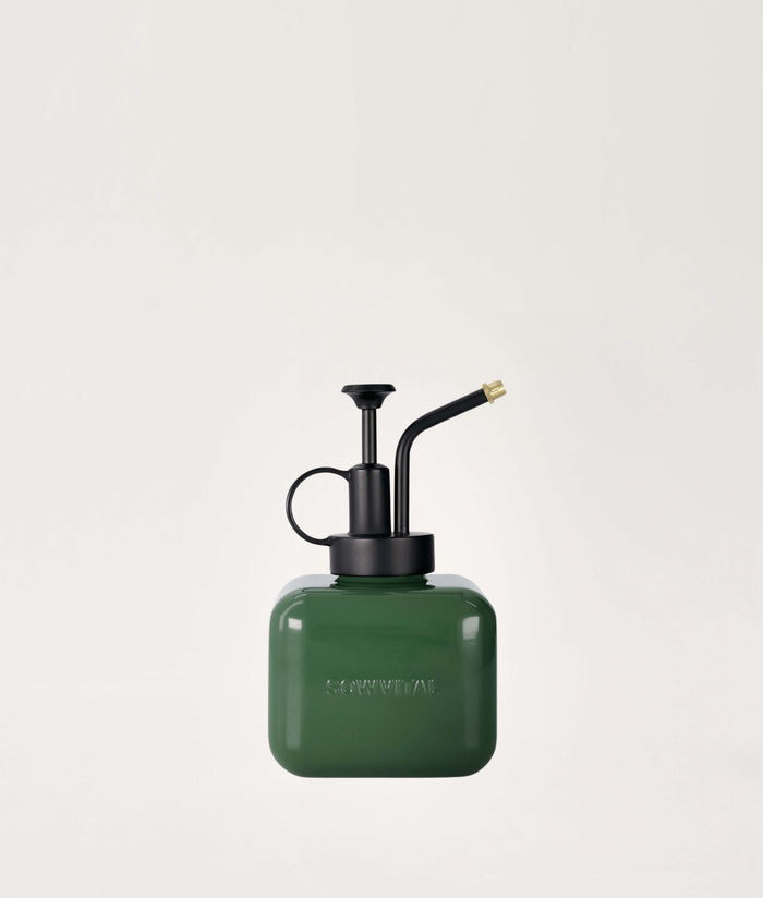 Green mister on a light gray background.