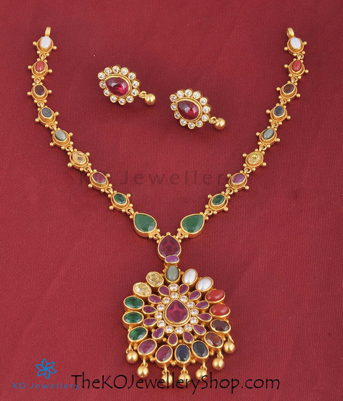 The Noppharat Silver Navarathna Necklace