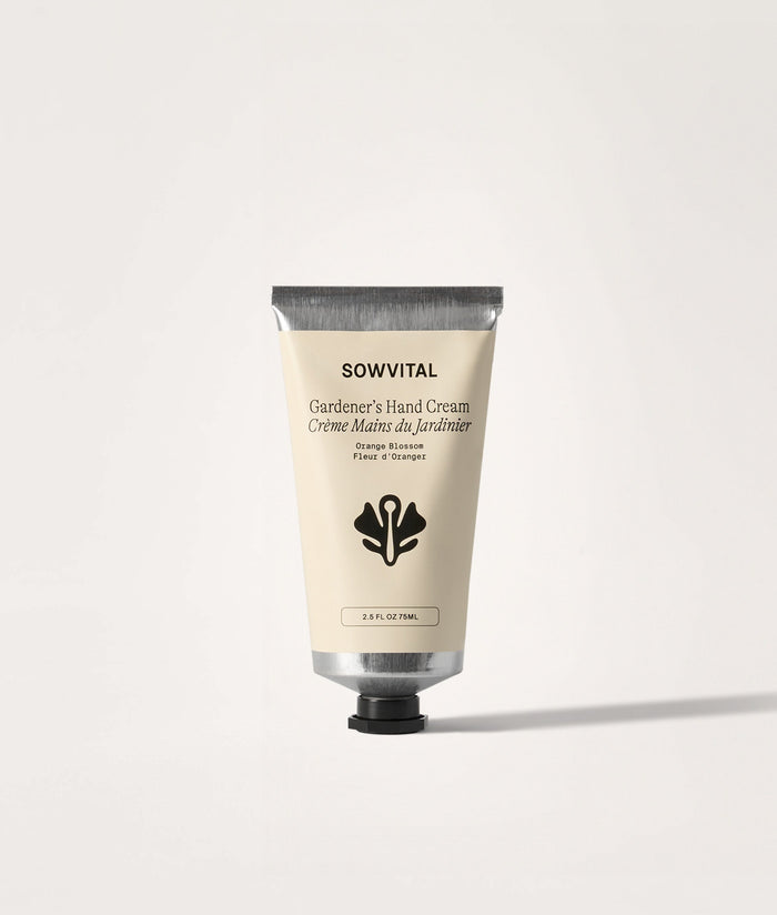 Hand cream tube labeled 'SOWVITAL' on a white background.