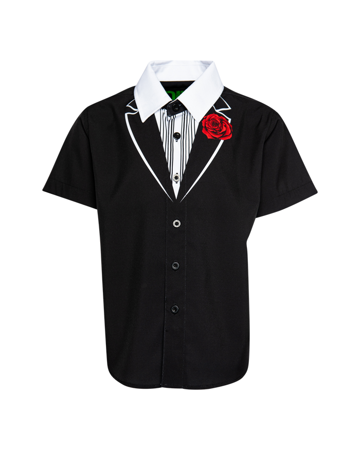 The Tux Youth Short Sleeve Party Shirt