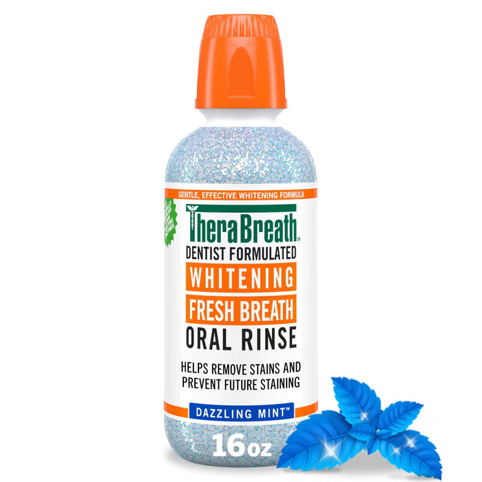 TheraBreath Whitening Mouthwash - Dazzling Mint