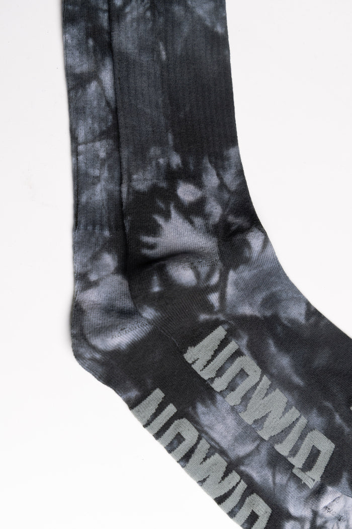 Tie Dye Crew Sock - Black