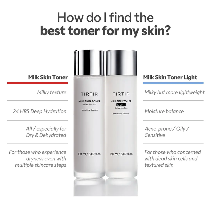 TIRTIR Milk Skin Toner Light 150 ML - DOKAN
