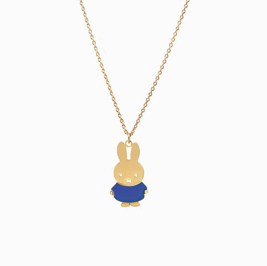 Titlee - Miffy Bunny Blue Necklace