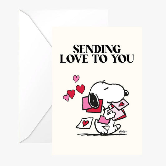 Titlee - Snoopy "Sending Love to You" Card