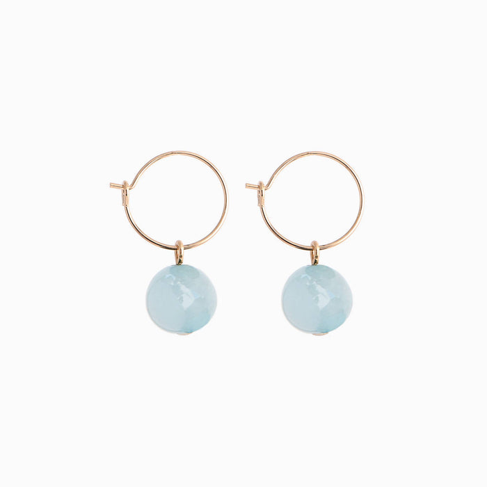 Titlee - WOLCOTT Haze Bead Hoop Earrings