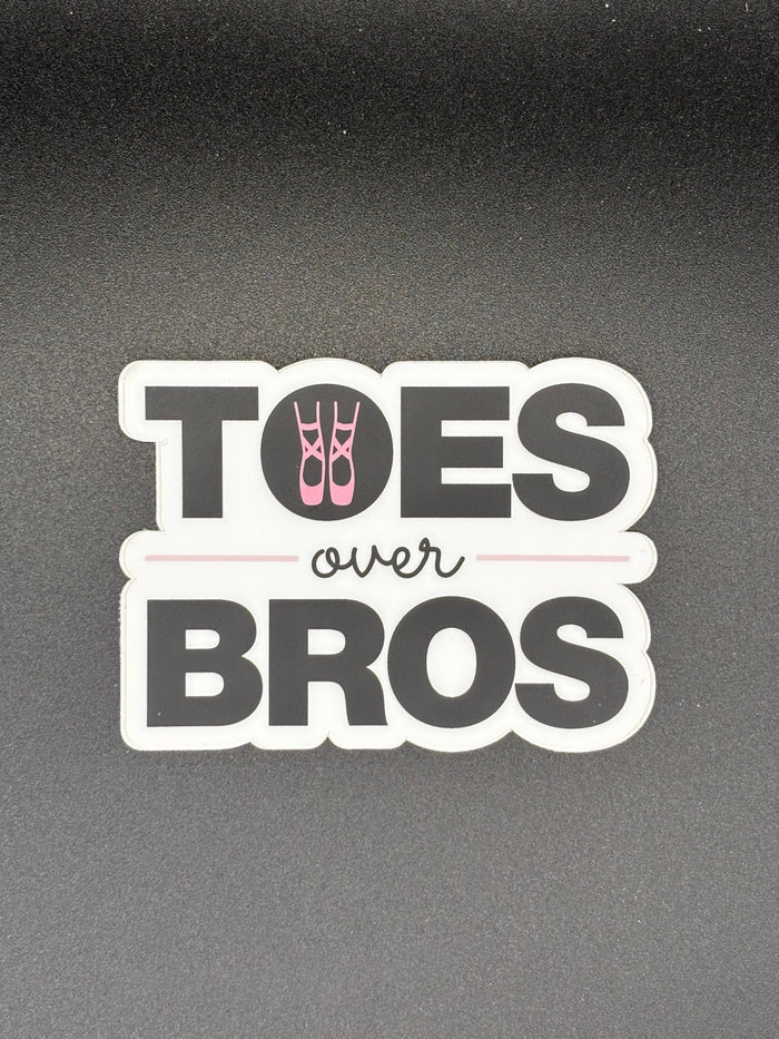 Toes Over Bros Dance Sticker, 3" x 2.2"