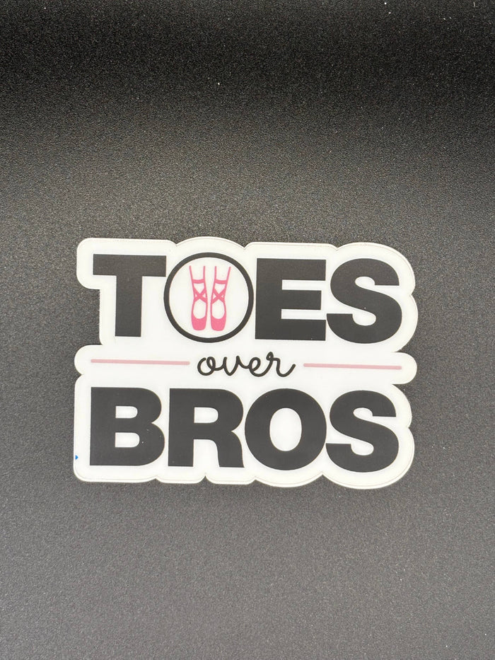 Toes Over Bros Dance Sticker, 3" x 2.2"
