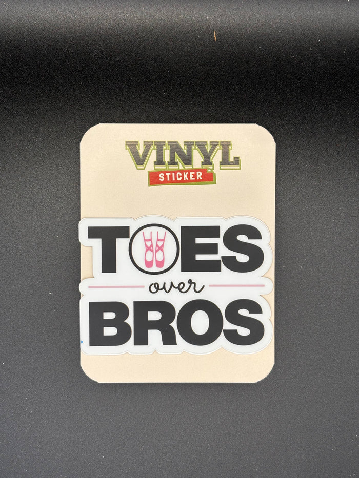 Toes Over Bros Dance Sticker, 3" x 2.2"