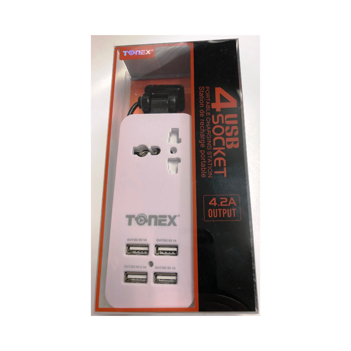 TONEX 4USB Travel Charger Power Station