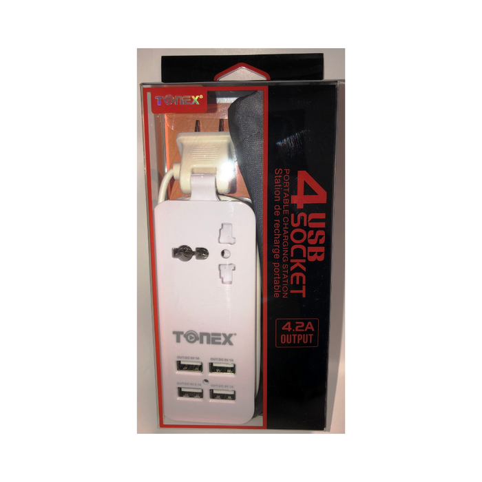 TONEX 4USB Travel Charger Power Station