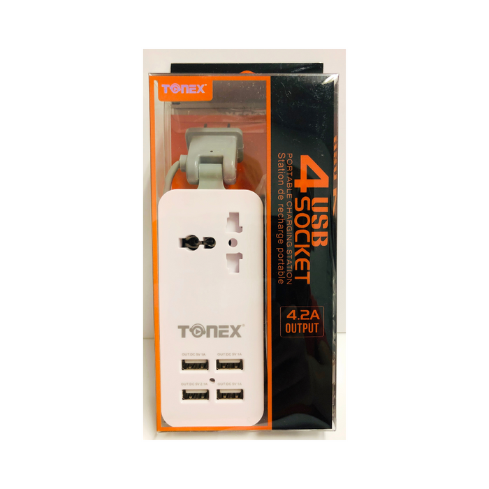 TONEX 4USB Travel Charger Power Station