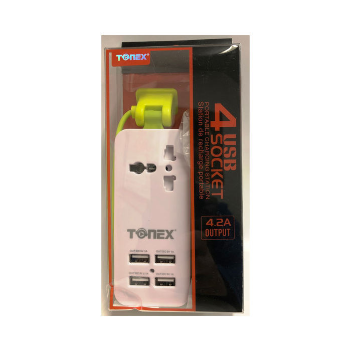 TONEX 4USB Travel Charger Power Station