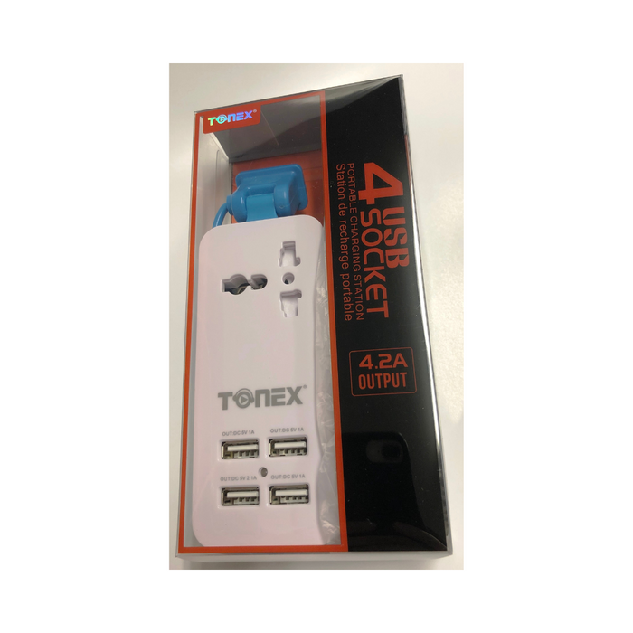 TONEX 4USB Travel Charger Power Station