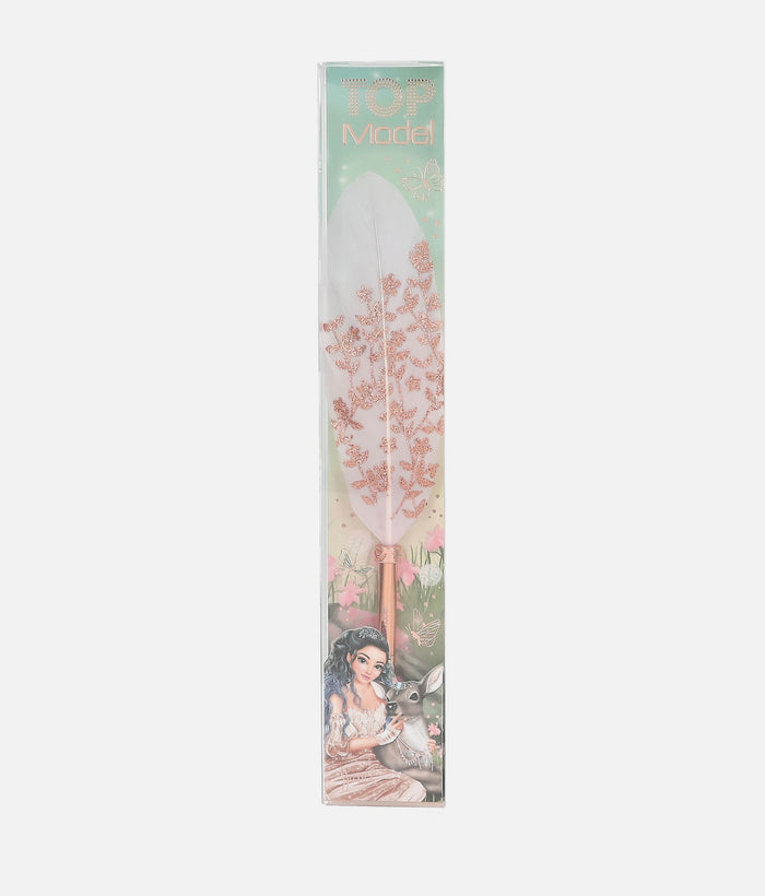 TOPModel Feather Ballpen, Cute Stationery for Dancers - 0013446