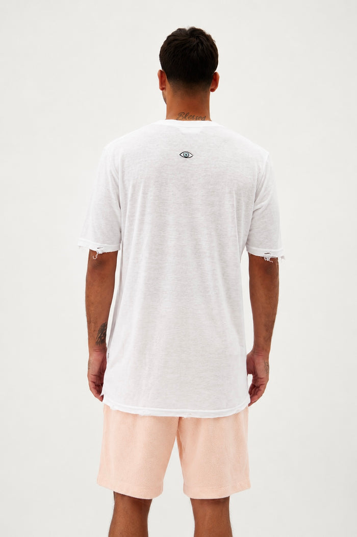 Towel Shorts - Light Peach