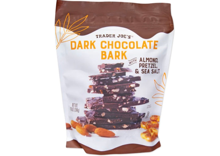 Trader Joes - Dark Chocolate Bark with Almond, Pretzel & Sea Salt