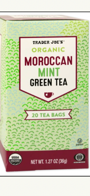 Trader Joe’s Organic Moroccan Mint Green Tea - 20 teabags