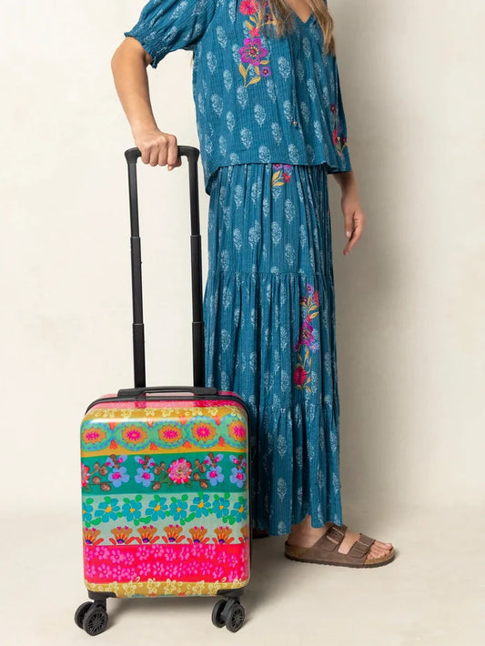 Mini Travel Happy Suitcase - Layered Rainbow-view 1