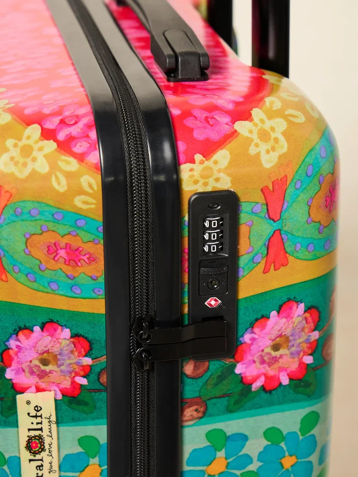 Mini Travel Happy Suitcase - Layered Rainbow-view 4