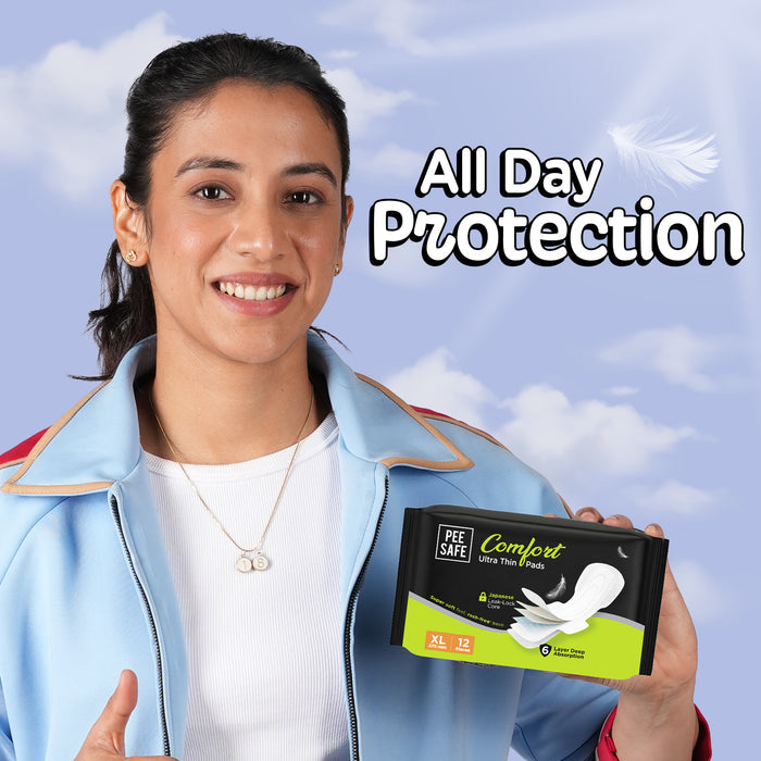 Pee Safe Ultra Thin Sanitary Pads XXL (12 Pads) *