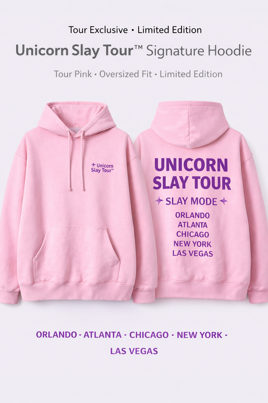 Unicorn Slay Tour™ Signature Hoodie & Pants Set — Tour Pink