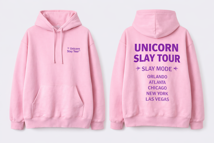 Unicorn Slay Tour™ Signature Hoodie & Pants Set — Tour Pink