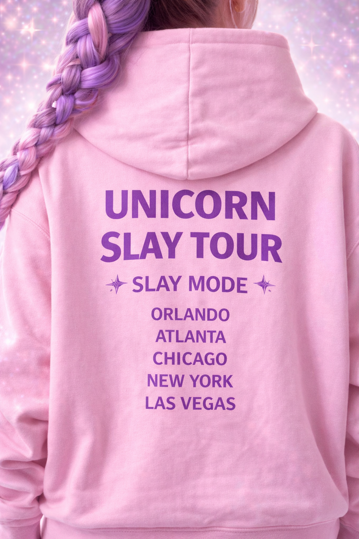 Unicorn Slay Tour™ Signature Hoodie & Pants Set — Tour Pink