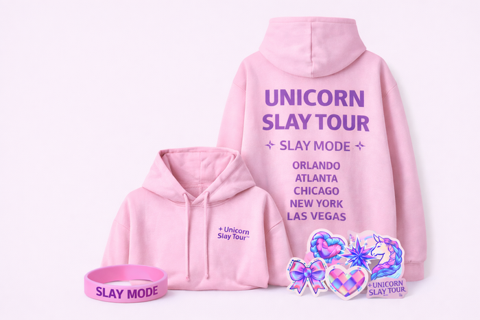 Unicorn Slay Tour™ Signature Hoodie & Pants Set — Tour Pink