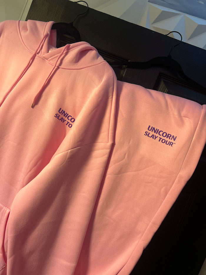 Unicorn Slay Tour™ Signature Hoodie & Pants Set — Tour Pink