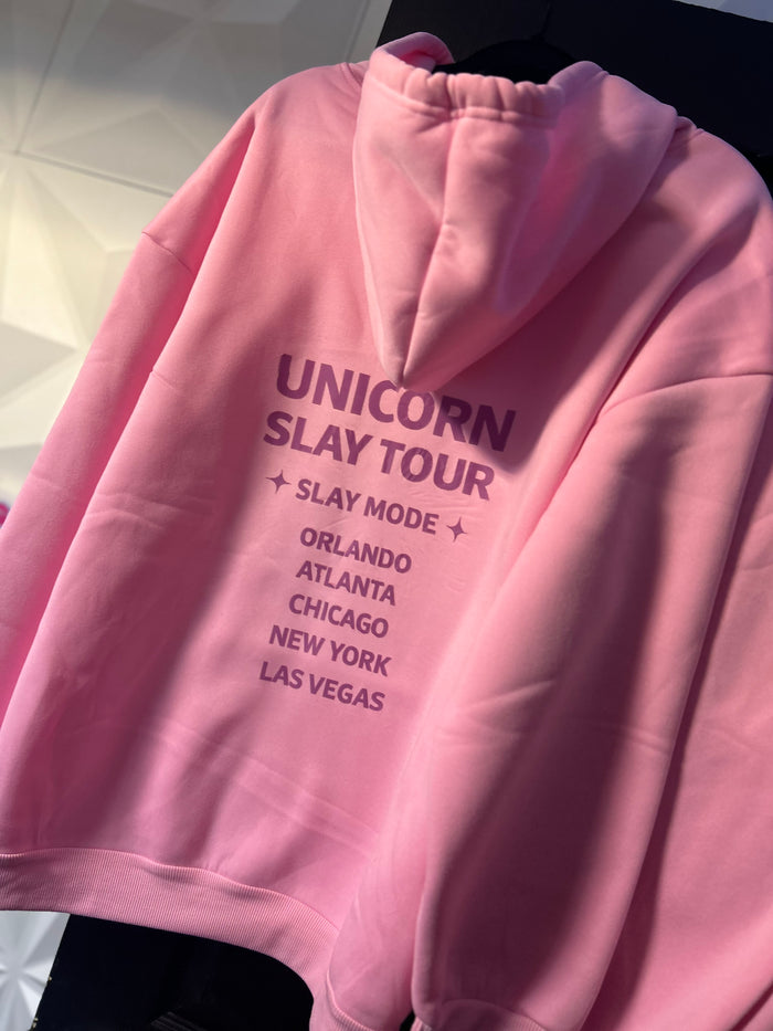 Unicorn Slay Tour™ Signature Hoodie & Pants Set — Tour Pink