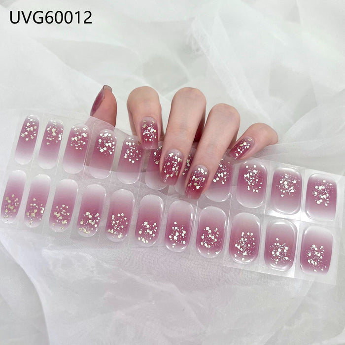 UV gel nail sticker semi-cured UVG60012
