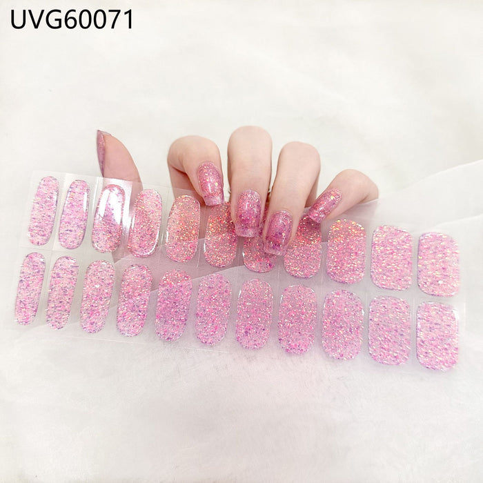 UV gel nail sticker semi-cured UVG60071